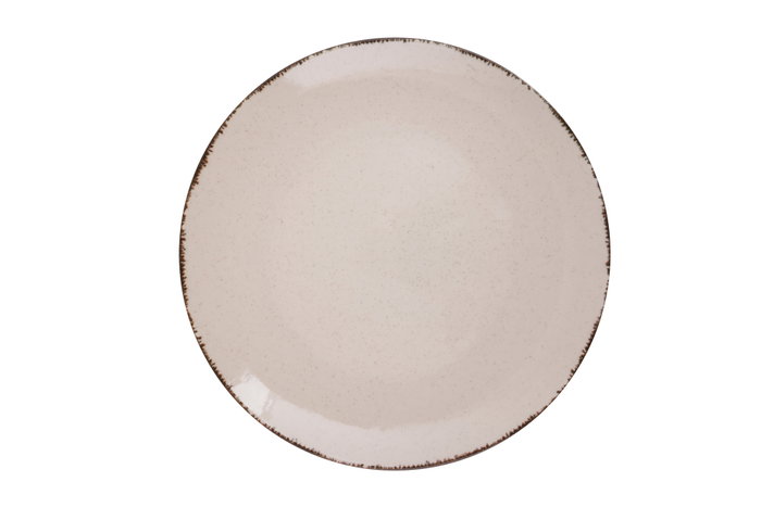 Hermia CXEO24Y2730P02 Vajilla de Porcelana 24 Piezas Color Canela Apta Lavavajillas Microondas
